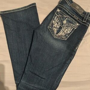 Miss Me Dark Blue Boot Cut Jeans